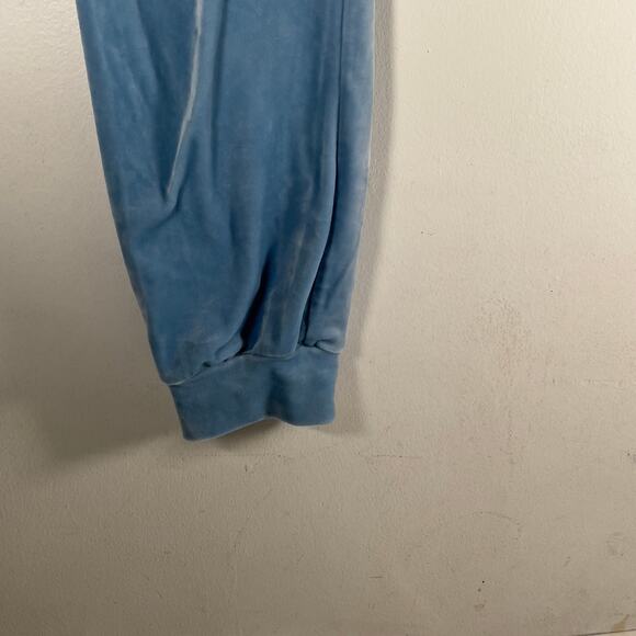 Serra Sky Blue Velour Set Top & Pants Women's Medium Pajamas Athletic Sweats - Picture 15 of 16